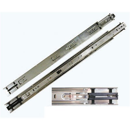 Knape & Vogt 14 In. Self-Closing 100 Lb. Full Extension Drawer Slide - Anochrome